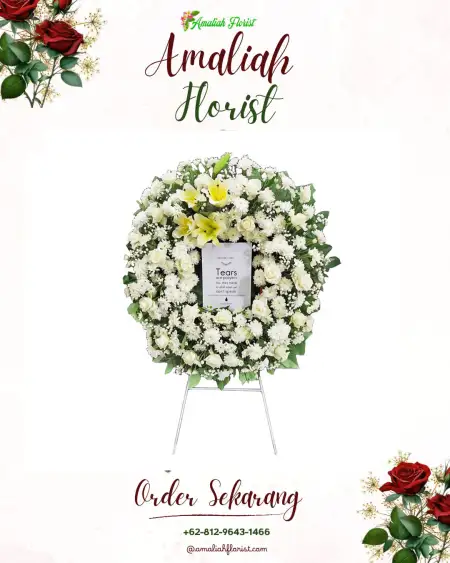 Krans Bunga Duka Pagerbarang